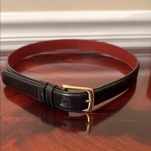 Coach women’s Black Leather Belt size 30 inch size listed on back